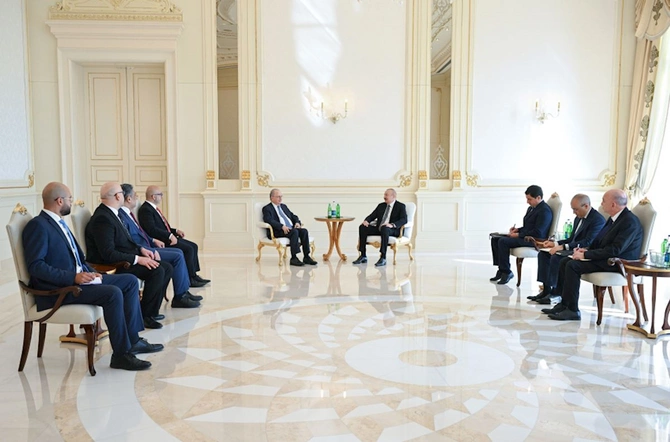 İlham Əliyev Fələstinin Baş nazirini qəbul etdi — FOTOLAR