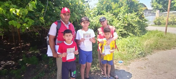 Ağdamın Baharlı qəsəbəsində mina təhlükəsinə dair maarifləndirmə sessiyası keçirildi — FOTOLAR