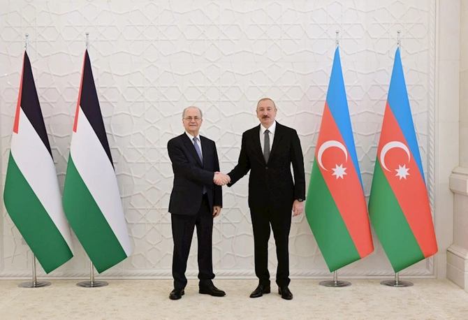 İlham Əliyev Fələstinin Baş nazirini qəbul etdi — FOTOLAR