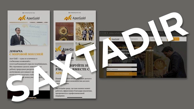 “AzerGold” QSC vətəndaşları saxta investisiya kampaniyaları və fişinq hücumları ilə bağlı diqqətli olmağa çağırır — FOTOLAR