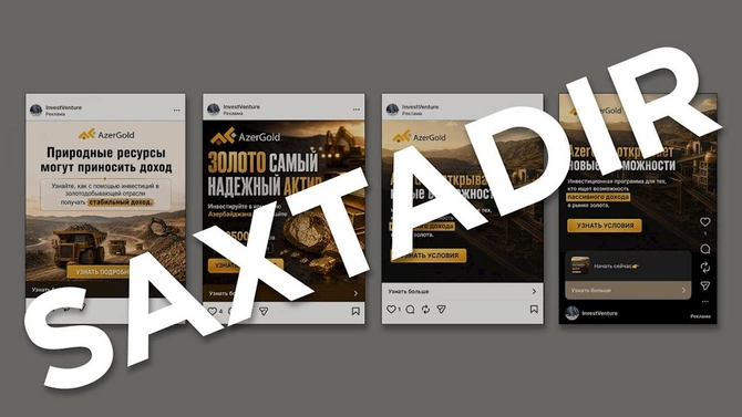 “AzerGold” QSC vətəndaşları saxta investisiya kampaniyaları və fişinq hücumları ilə bağlı diqqətli olmağa çağırır — FOTOLAR