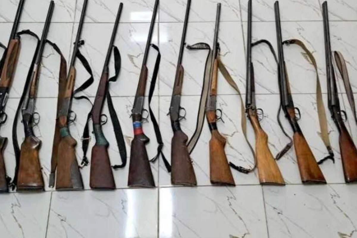 Qanunsuz saxlanılan 14 tüfəng aşkarlandı