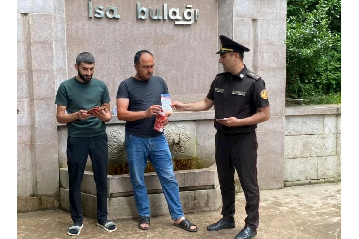 FHN azad olunmuş ərazilərdə yanğın təhlükəsizliyi ilə maarifləndirmə işi aparıb — FOTOLAR