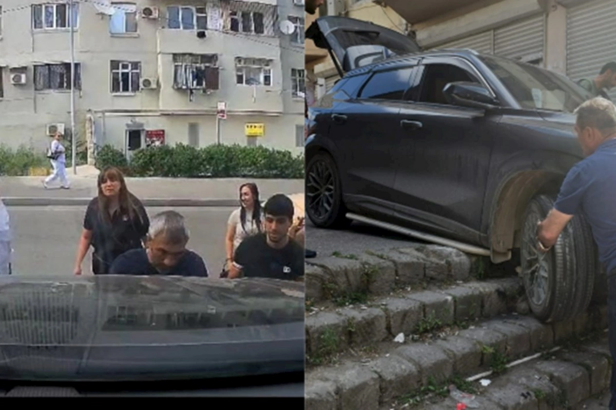 Kişilərin gücü çatmadı, köməyə qadın gəldi... — VİDEO