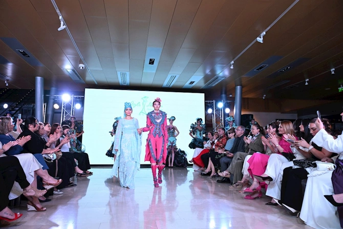 Alyona Əliyeva Milli Xalça Muzeyində moda nümayişi tədbirində — FOTOLAR