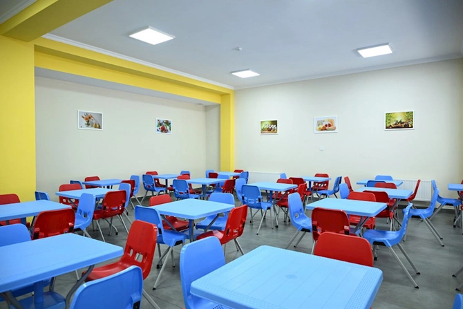 Leyla Əliyeva Yevlaxda məktəb binasının açılışında — FOTOLAR