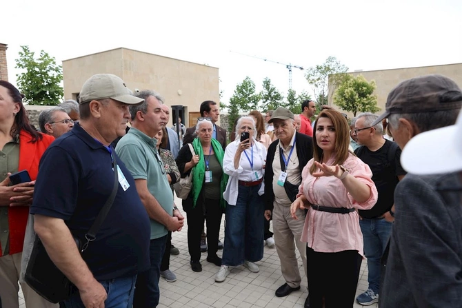 Türk Dünyası Həftəsi çərçivəsində beynəlxalq konqres iştirakçıları Ağdamda oldular — FOTOLAR
