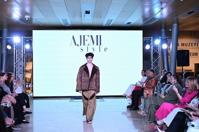 Alyona Əliyeva Milli Xalça Muzeyində moda nümayişi tədbirində — FOTOLAR