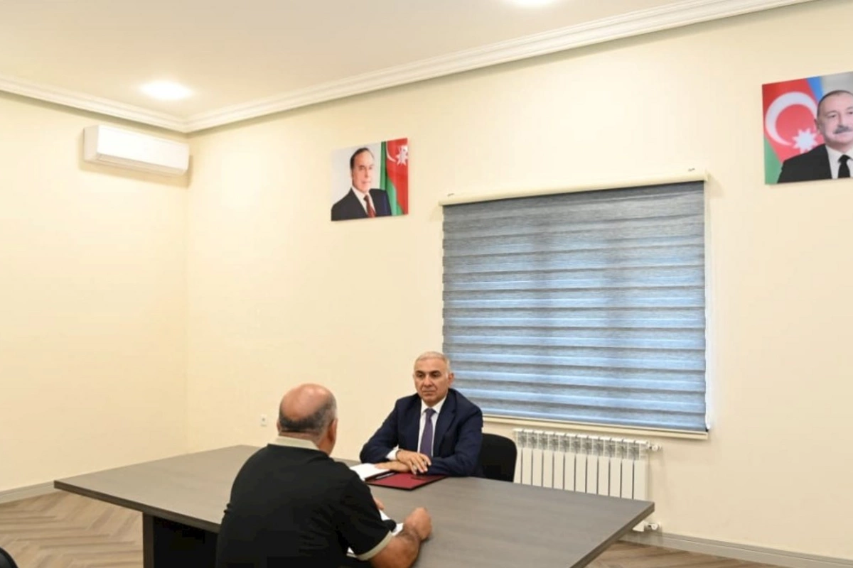 “Azərişıq” ASC-nin sədri Vüqar Əhmədov Xankəndidə vətəndaşları qəbul edib — FOTO