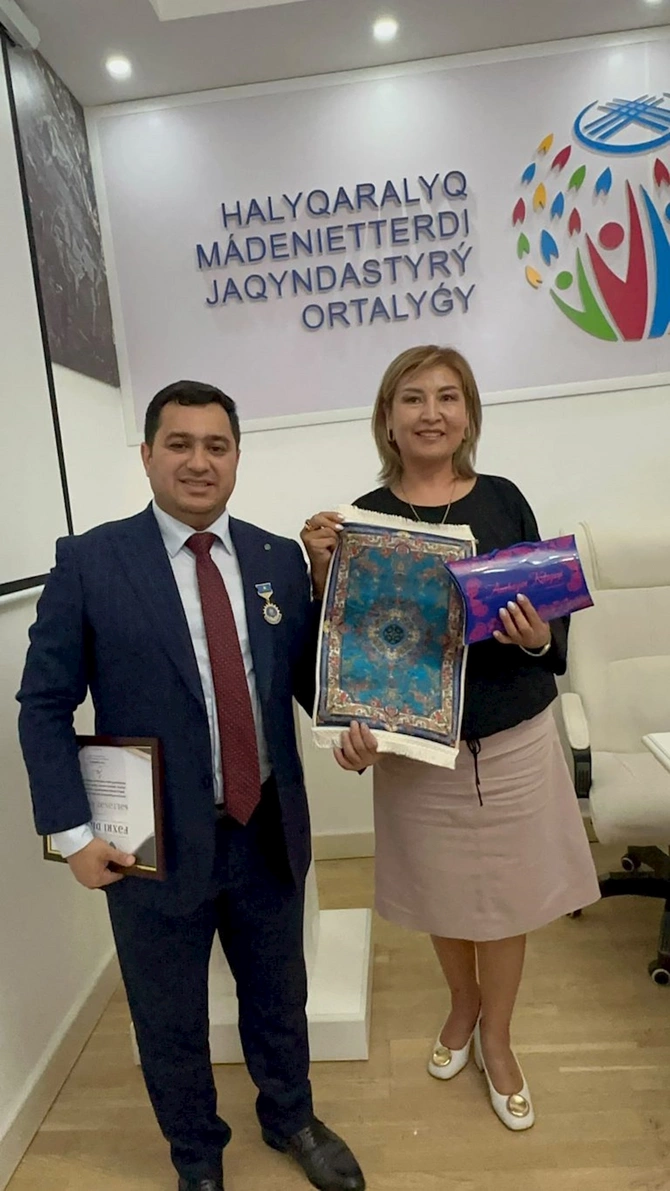 Fərid Şahbazlı Qazaxıstanda beynəlxalq mükafata layiq görülüb — FOTOLAR