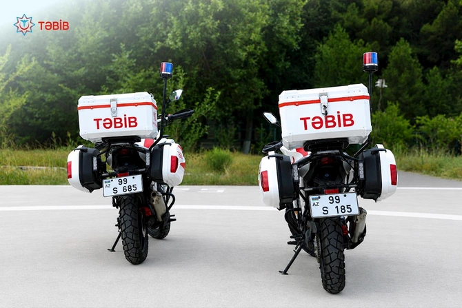 Bakıda “Ambucycle” motosikletlər — Feldşerlər idarə edəcək (FOTOLAR) Bakıda “Ambucycle” motosikletlər — Feldşerlər idarə edəcək (FOTOLAR)
