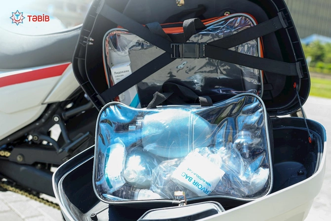 Bakıda “Ambucycle” motosikletlər — Feldşerlər idarə edəcək (FOTOLAR) Bakıda “Ambucycle” motosikletlər — Feldşerlər idarə edəcək (FOTOLAR)