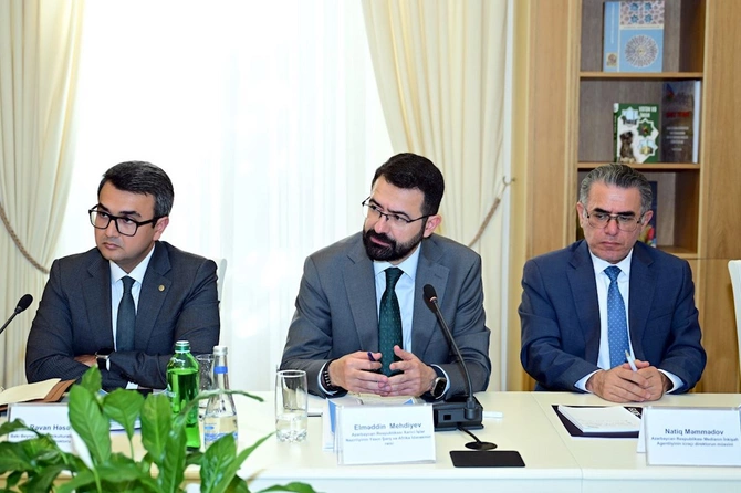 VII Ümumdünya Mədəniyyətlərarası Dialoq Forumunun hazırlığı üzrə qurumlararası iclas keçirilib — FOTOLAR
