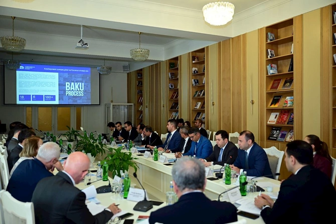 VII Ümumdünya Mədəniyyətlərarası Dialoq Forumunun hazırlığı üzrə qurumlararası iclas keçirilib — FOTOLAR
