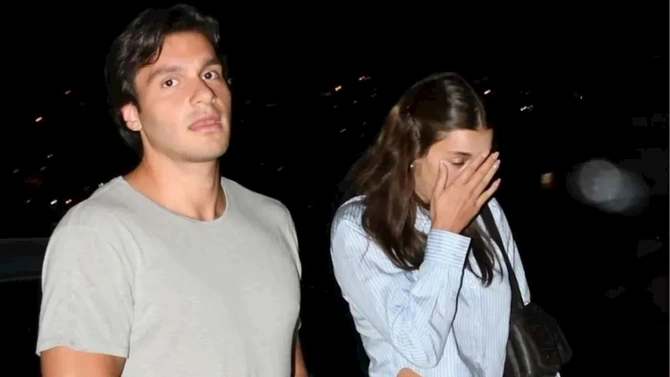 Afra Saraçoğlu və Poyraz Yosmaoğlu kameralara tuş gəldi — FOTOLAR