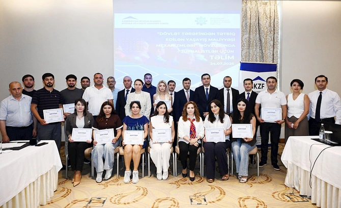 Media nümayəndələri üçün təlim keçirilib — FOTOLAR