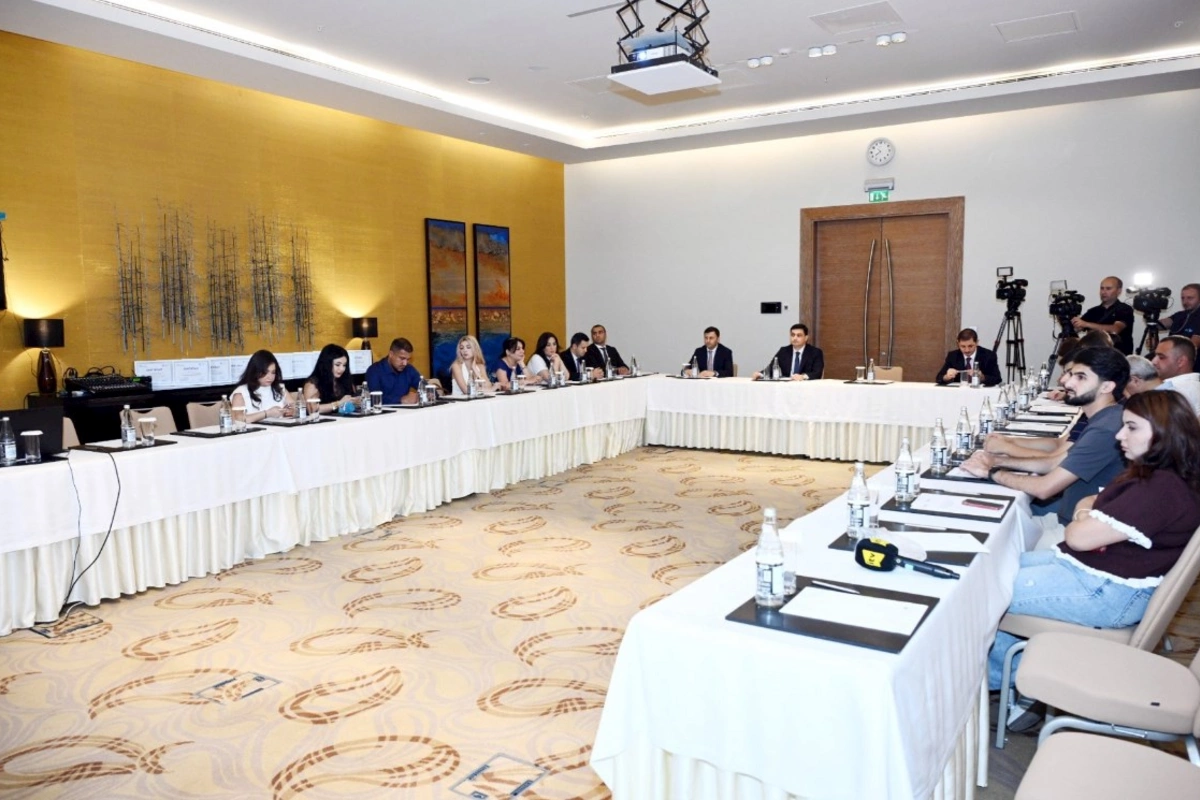 Media nümayəndələri üçün təlim keçirilib — FOTOLAR