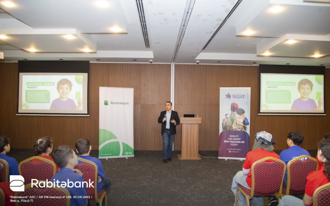 Rabitəbank YAŞAT düşərgəsində şəhid övladları üçün maliyyə savadlılığı təlimi təşkil etdi — FOTOLAR Rabitəbank YAŞAT düşərgəsində şəhid övladları üçün maliyyə savadlılığı təlimi təşkil etdi — FOTOLAR