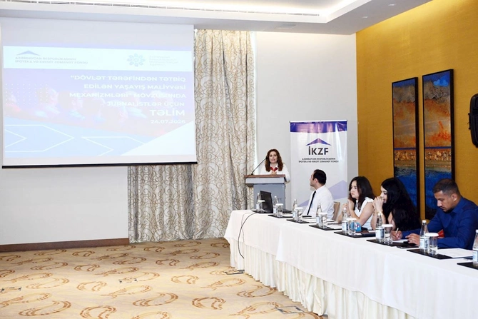 Media nümayəndələri üçün təlim keçirilib — FOTOLAR