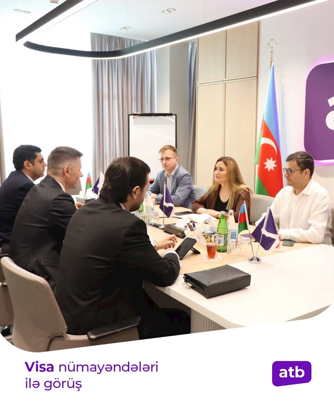 ATB rəhbərliyi Visa-nın nümayəndə heyəti ilə görüş keçirdi — FOTOLAR ATB rəhbərliyi Visa-nın nümayəndə heyəti ilə görüş keçirdi — FOTOLAR