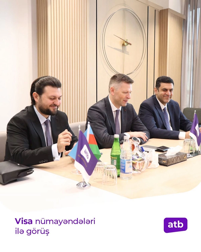 ATB rəhbərliyi Visa-nın nümayəndə heyəti ilə görüş keçirdi — FOTOLAR ATB rəhbərliyi Visa-nın nümayəndə heyəti ilə görüş keçirdi — FOTOLAR