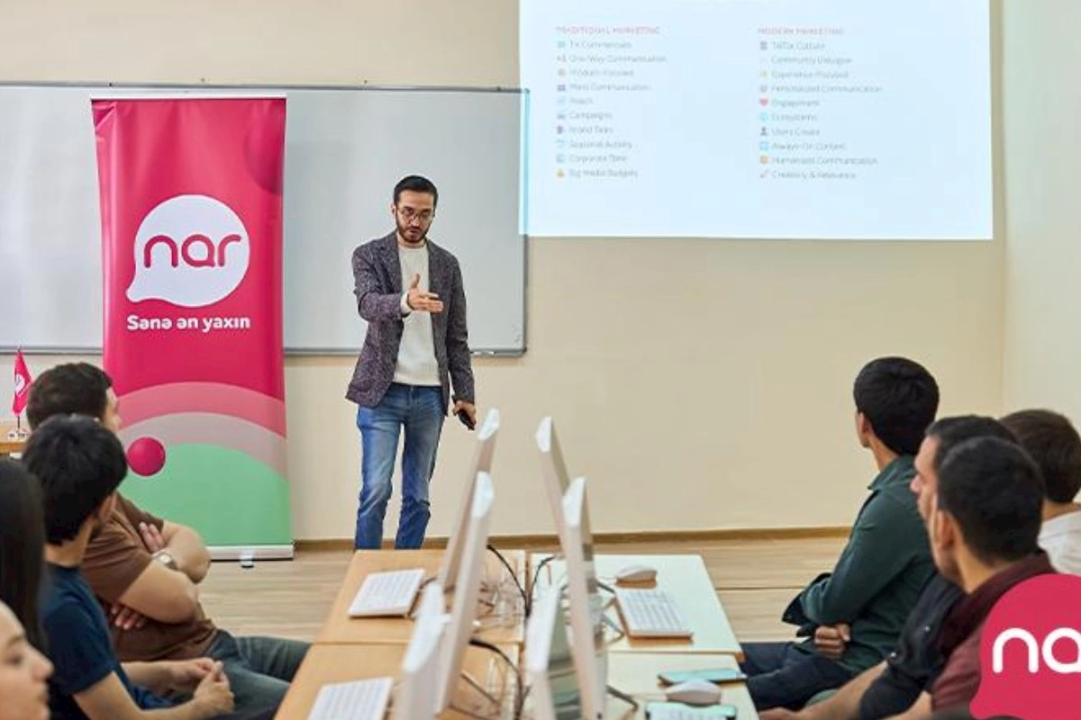 “Nar” Gəncədə tələbələr üçün marketinq və karyera təlimləri təşkil edib — FOTOLAR