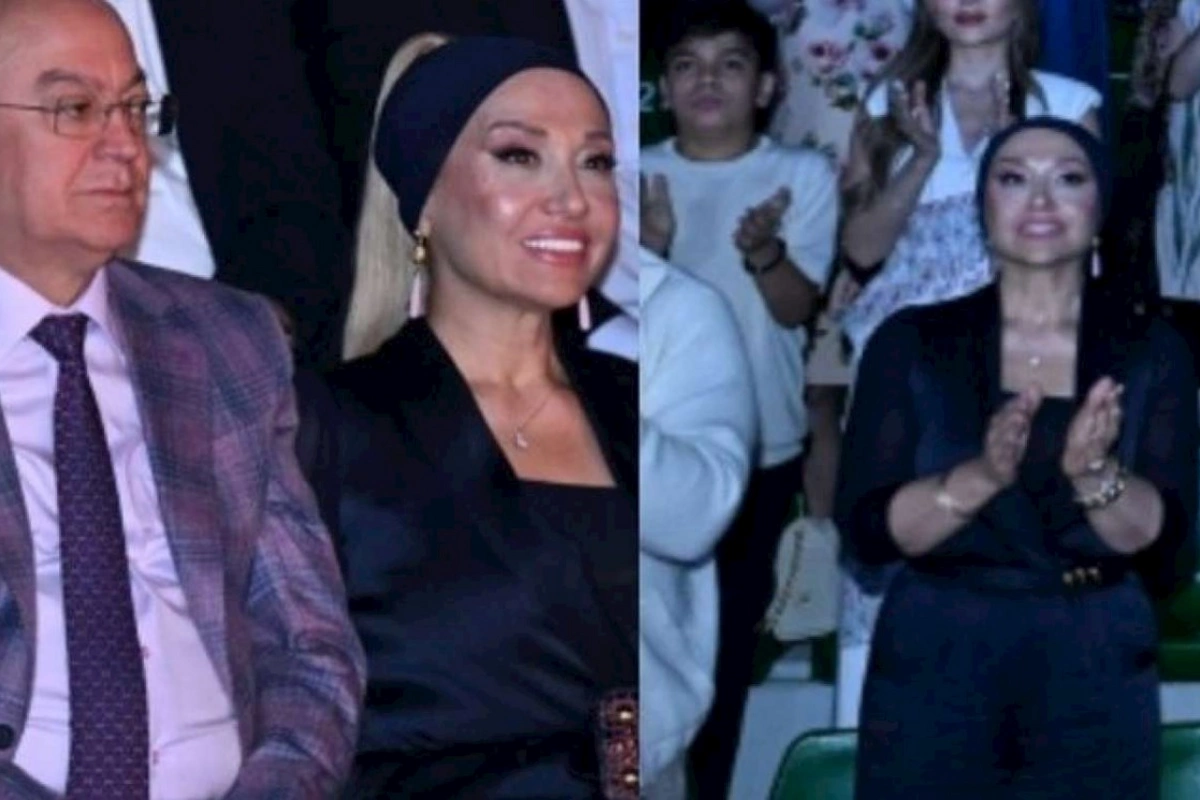 Kəmaləddin Heydərov xanımı ilə festivalda... — FOTO