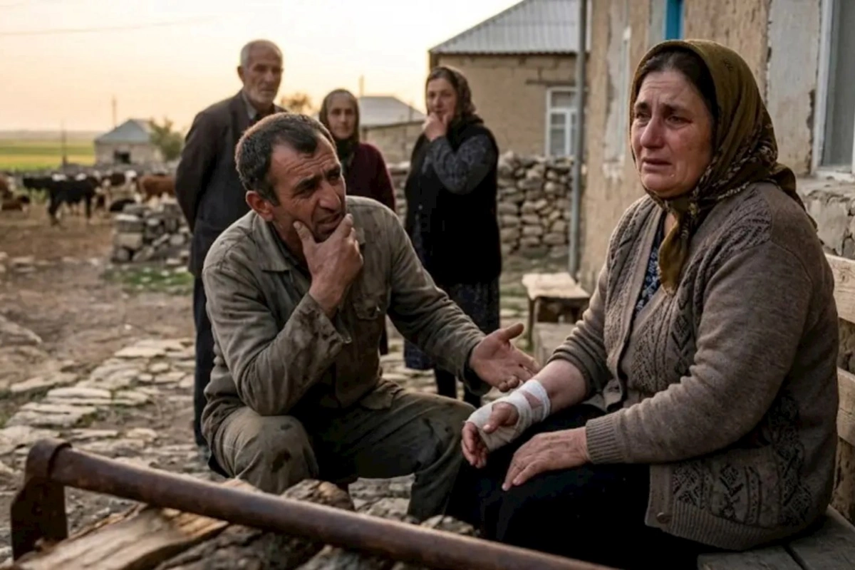 Kələm sahəsinə görə qadını döydü — Anama hücum etmişdi