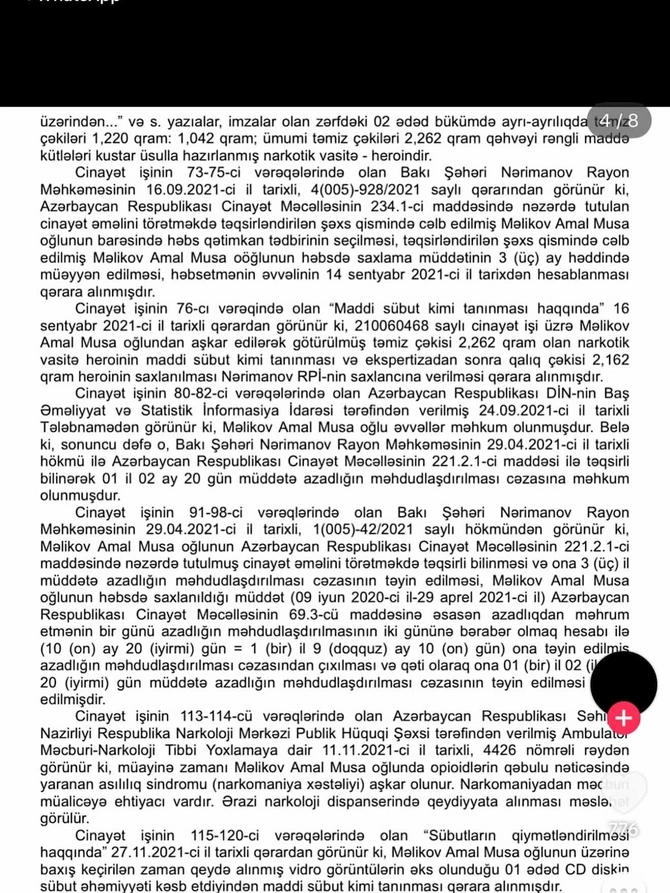 Qəzada ölən Amal narkotikə görə tutulubmuş — FOTOLAR Qəzada ölən Amal narkotikə görə tutulubmuş — FOTOLAR