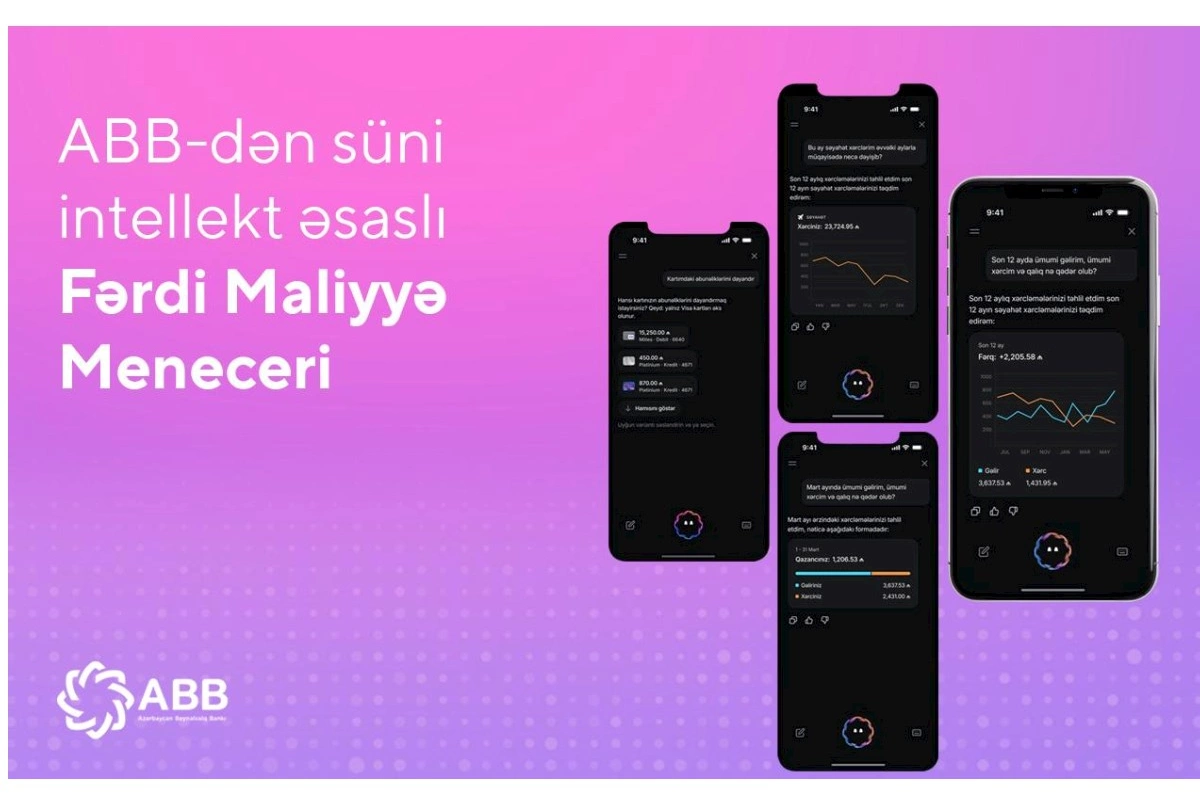 ABB-dən süni intellekt əsaslı Fərdi Maliyyə Meneceri!