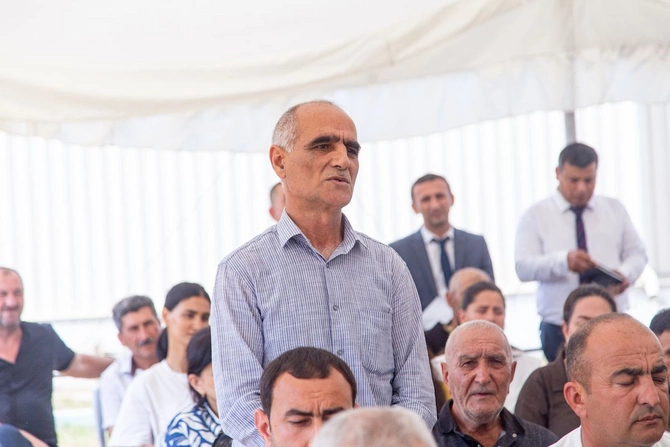 Rüstəm Xəlilov Xocalı kəndində qəbul keçirdi — FOTOLAR