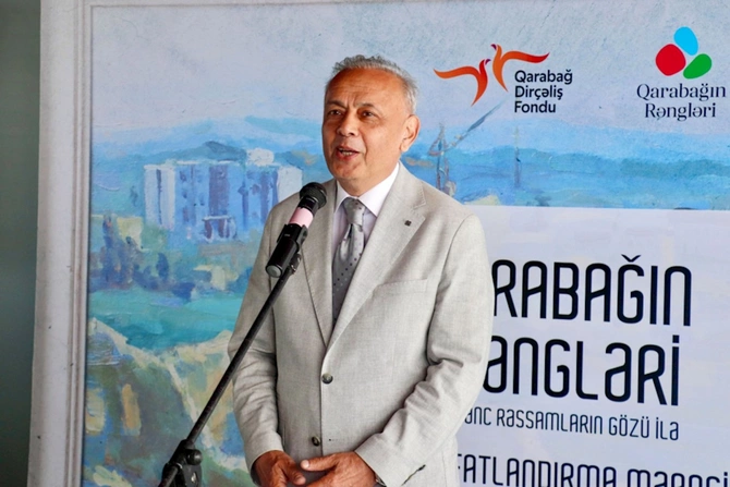 “Qarabağın rəngləri” layihəsində iştirak edən gənc rəssamlar mükafatlandırılıb — FOTOLAR