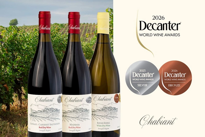 Azərbaycan şərabçılığının uğuru: Chabiant Bayan Shira Decanter World Wine Awards 2026 müsabiqəsində medal qazandı Azərbaycan şərabçılığının uğuru: Chabiant Bayan Shira Decanter World Wine Awards 2026 müsabiqəsində medal qazandı