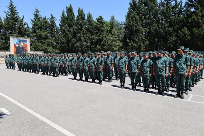 FHN və DSX hərbi hissədə təlim keçirib — FOTOLAR