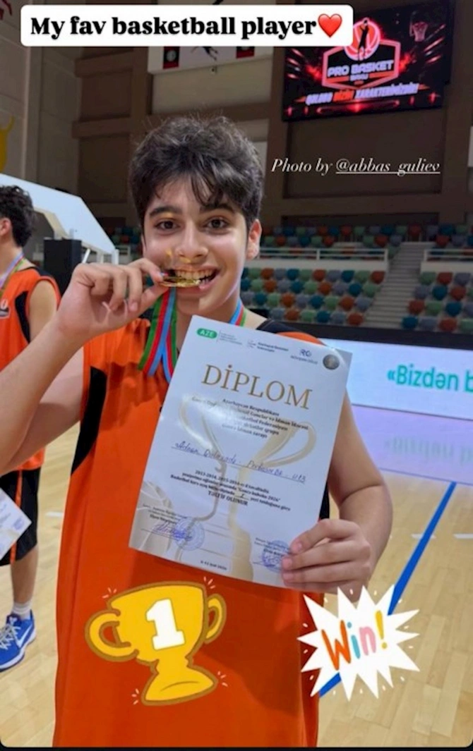 Oğlu Leyla Quliyevanı belə sevindirdi — FOTO