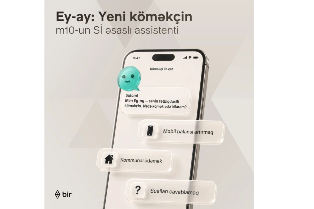 Bir Azərbaycanda ilk süni intellekt əsaslı elektron pulqabı asistentini təqdim edib