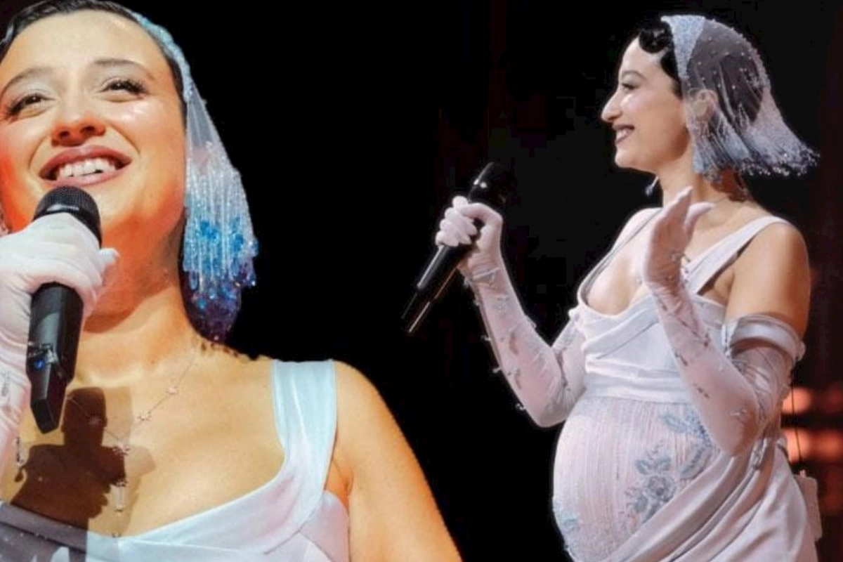 Ana olmağa hazırlaşan Melike Şahin səhnə ilə vidalaşdı
