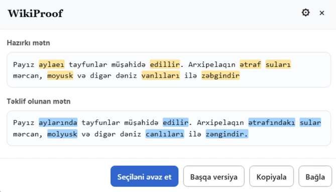Azərbaycanca Vikipediya üçün ilk süni intellekt dəstəkli alət hazırlanıb — FOTO Azərbaycanca Vikipediya üçün ilk süni intellekt dəstəkli alət hazırlanıb — FOTO