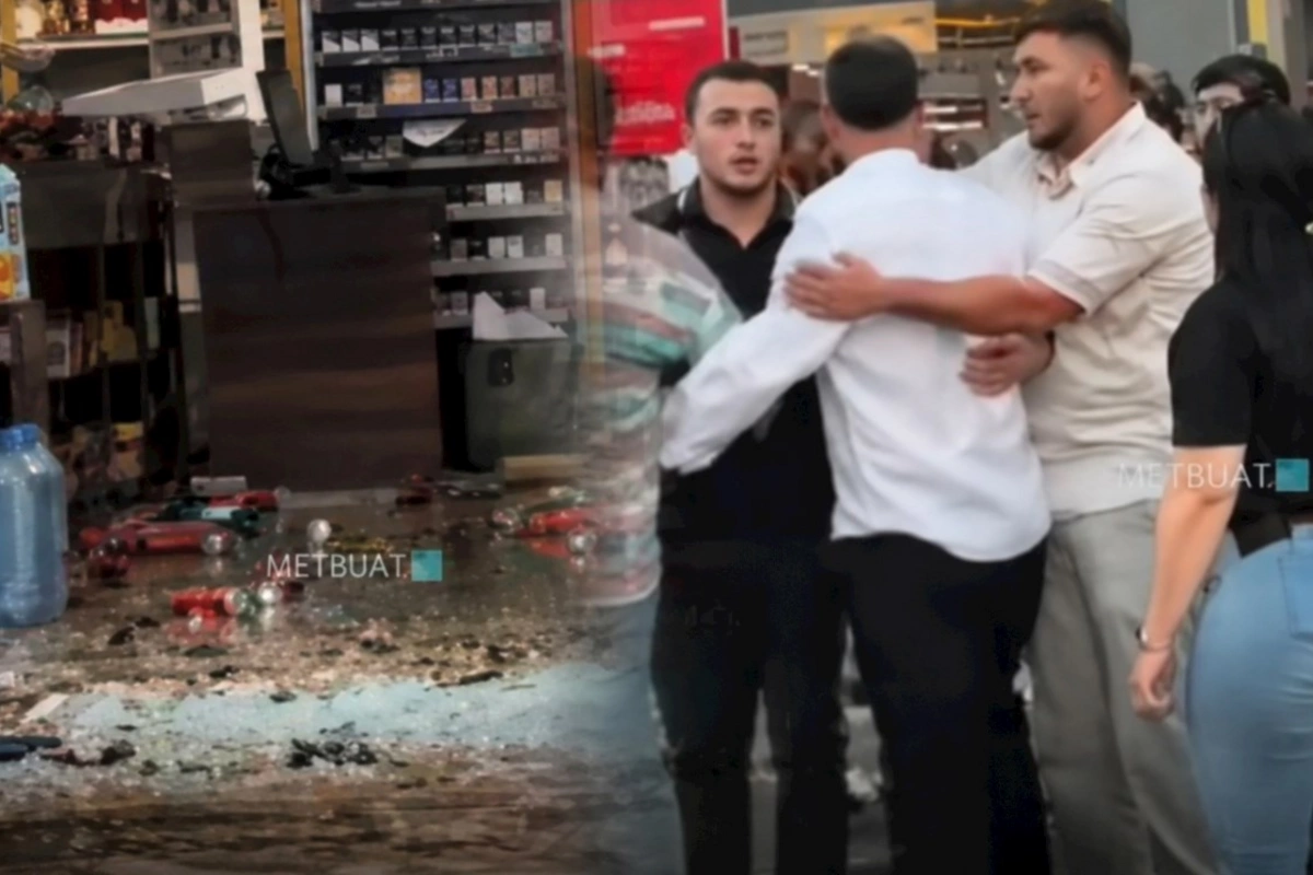Masazırda spirtli içki üstündə insident — VİDEO