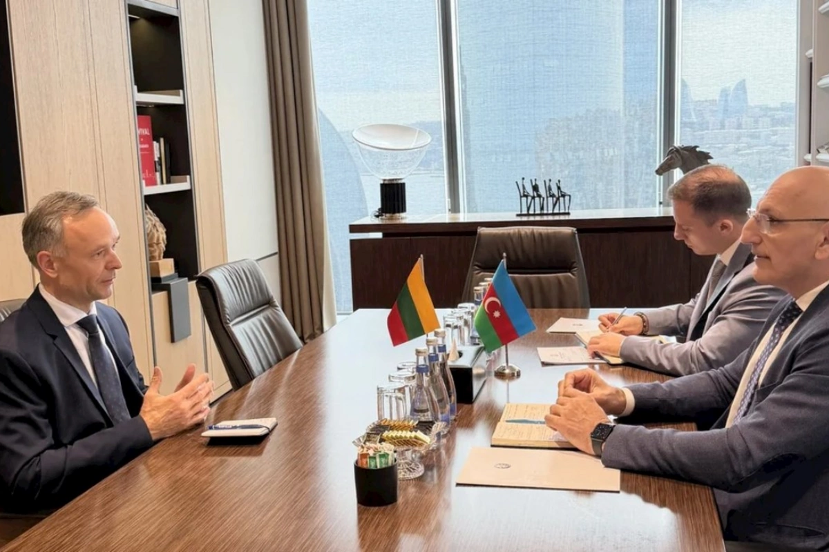 Elçin Əmirbəyov Litvanın Azərbaycandakı səfiri ilə regional məsələləri müzakirə edib