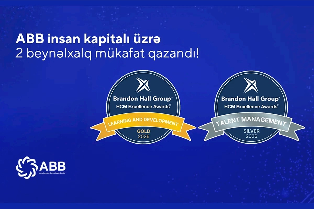 ABB insan kapitalının idarə olunması sahəsində daha 2 nüfuzlu beynəlxalq mükafat qazandı!