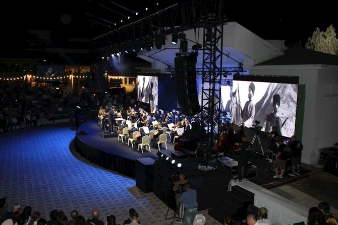 Qəbələ Festivalında ilk dəfə Azərbaycan kinofimlərindən musiqilər səsləndirilib — FOTOLAR