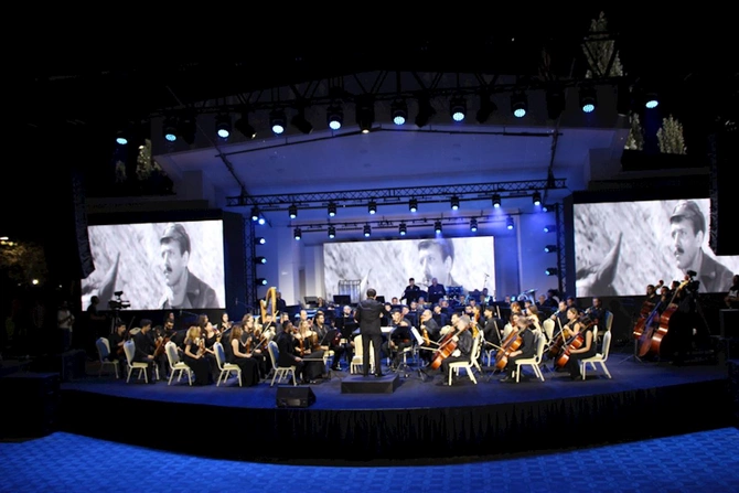Qəbələ Festivalında ilk dəfə Azərbaycan kinofimlərindən musiqilər səsləndirilib — FOTOLAR