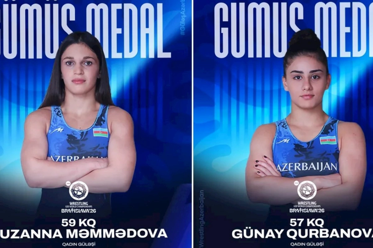 İki qadın güləşçimiz dünya çempionatında gümüş medal qazanıb