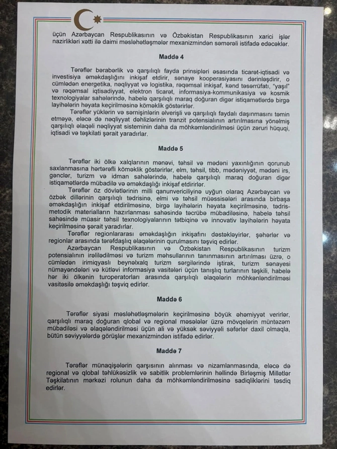 “Əbədi dostluq haqqında Müqavilə” imzalandı — FOTOLAR