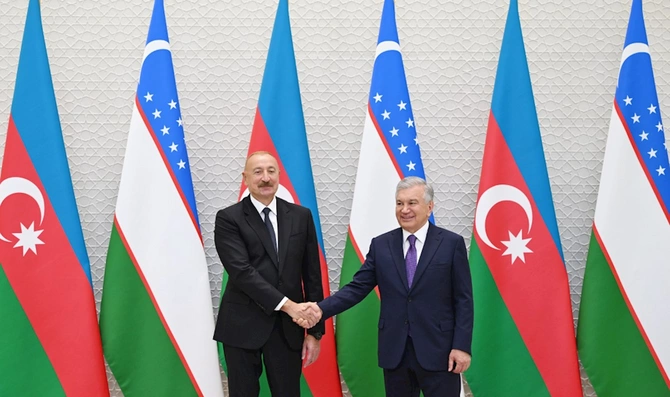 Daşkənddə Prezident İlham Əliyevin rəsmi qarşılanma mərasimi olub — FOTOLAR (YENİLƏNİB)