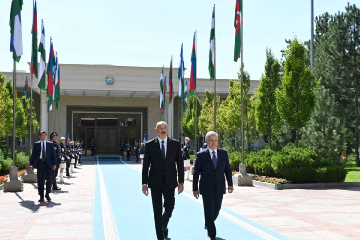 Daşkənddə Prezident İlham Əliyevin rəsmi qarşılanma mərasimi olub — FOTOLAR (YENİLƏNİB)