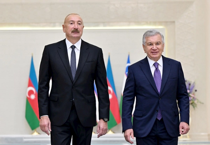 Daşkənddə Prezident İlham Əliyevin rəsmi qarşılanma mərasimi olub — FOTOLAR (YENİLƏNİB)