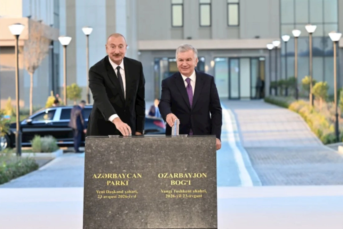 Yeni Daşkənd şəhərində Azərbaycan parkının təməli qoyulub — FOTOLAR