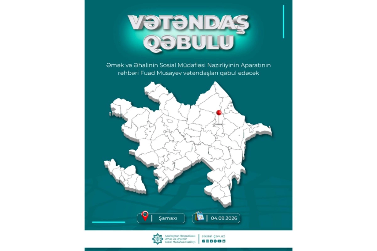 Şamaxıda vətəndaşların müraciətləri dinləniləcək